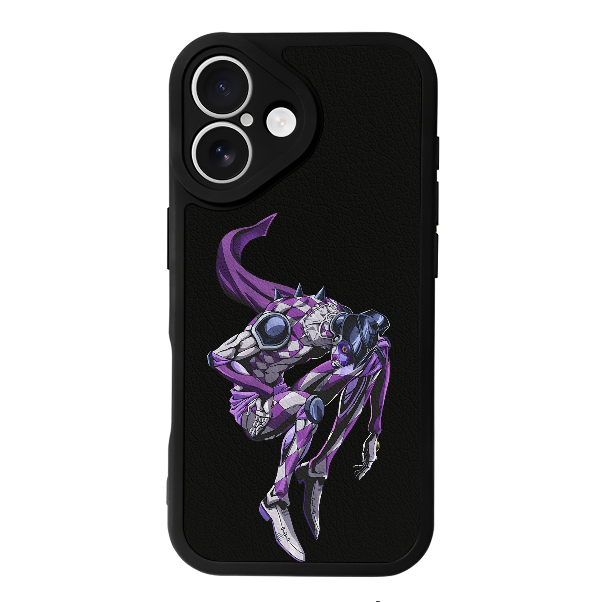 （画像用） ジョジョの奇妙な冒険 パンナコッタ?フー JoJo's Bizarre Adventure Pannacotta Fugo 【iPhone 16シリーズ対応】シリコンスマホケース（レザー調） 材質：シリコン